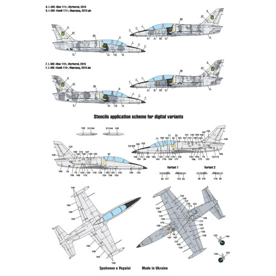 Foxbot 72-029 - 1/72 - Ukrainian Albatrosses L-39CMM1