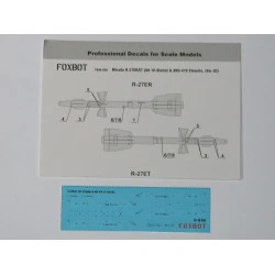 Foxbot 48-056 1/48 Soviet Missile R-27ER/ET (AA-10 Alamo) and AKU-470 Stencils No. 2