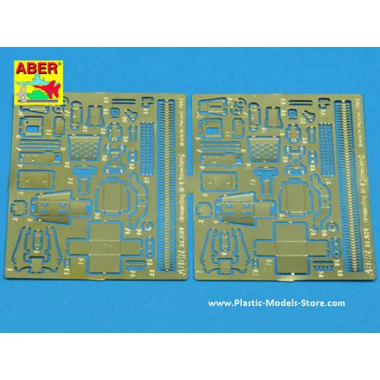 Browning M2 gun Modern photo-etched set 1/35 Aber 35A002