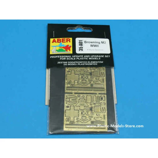 Browning M2 WWII gun photo-etched set 1/35 Aber 35A001