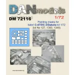 Dan Models 72116 Masks Painting for Italeri C-47/DC-3 Dakota model, 1/72 scale