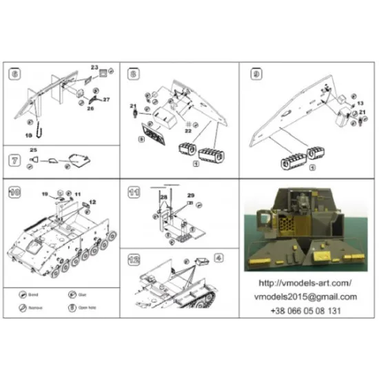 Vmodels 35001 - 1/35 - Photo-etched for Su-76 interior 35001