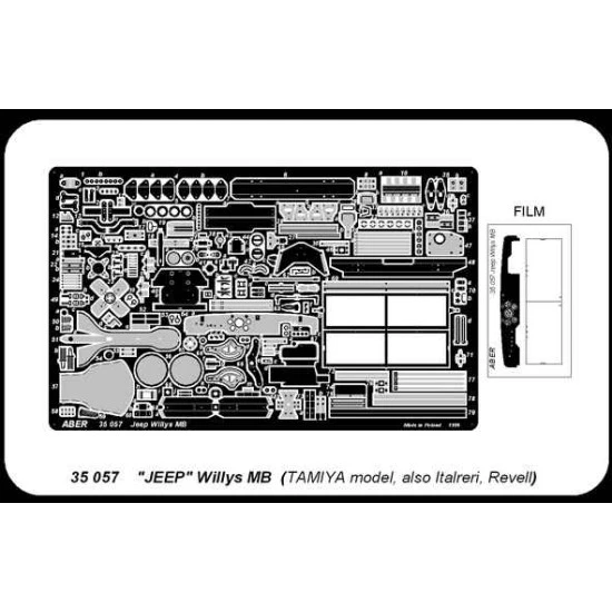 JEEP Willys MB photo-etched set 1/35 Aber 35057