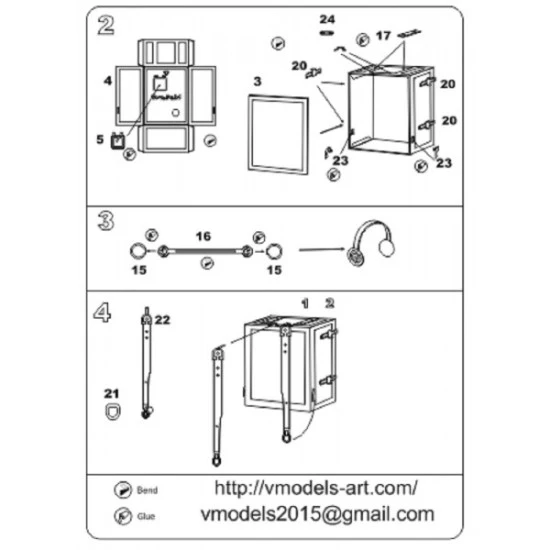 Vmodels 35026 - 1/35 - Photo-etched German infantri radio TORN.Fu.B-1