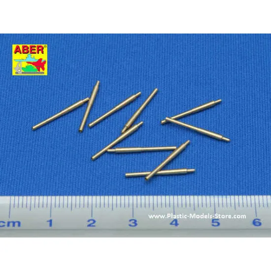 Set of 10 pcs 203 mm barrels Japan ships 1/350 Aber 350-L01