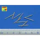 Set of 10 pcs 203 mm barrels Japan ships 1/350 Aber 350-L01