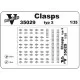 Vmodels 35029 - 1/35 - Photo-etched Clasps type 2