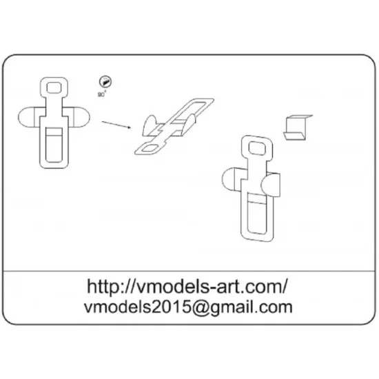 Vmodels 35029 - 1/35 - Photo-etched Clasps type 2