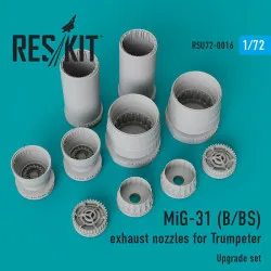 Reskit RSU72-0016 - 1/72 MiG-31 (B/BS) exhaust nozzles for Trumpeter Upgrade