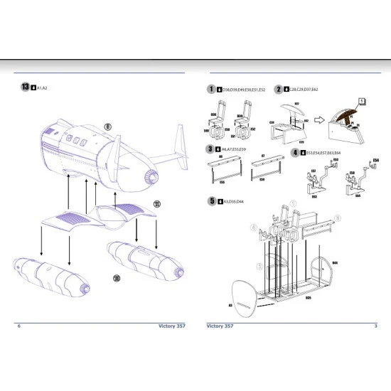 AMP 72-010 - 1/72 - Victory 357 Hawk. Prototype aircraft Scale plastic model