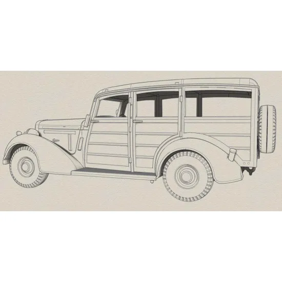 ACE 72551 - 1/72 - Super Snipe Station Wagon (Woodie). Plastic model kit