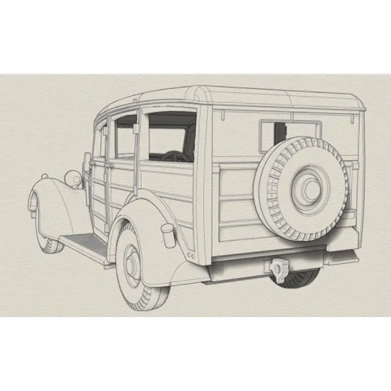 ACE 72551 - 1/72 - Super Snipe Station Wagon (Woodie). Plastic model kit