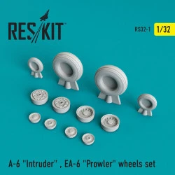Reskit RS32-0001 - 1/32 - A-6 Intruder, EA-6 Prowler wheels set model kit