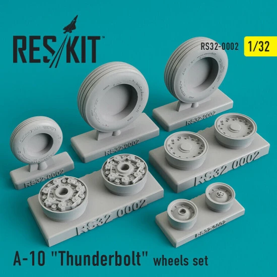 Reskit RS32-0002 - 1/32 - Fairchild Republic A-10 Thunderbolt wheels set model