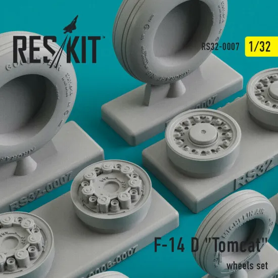 Reskit RS32-0007 - 1/32 - Grumman F-14 D Tomcat wheels set model kit