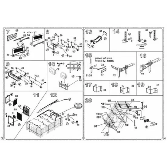 Vmodels 35032 - 1/35 - Photo-etched for Mercedes 3000 S model (ICM)