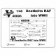 Vmodels 48005 - 1/48 - Photo-etched Seatbelts USAAF WWII