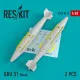 Reskit RS48-0119 - 1/48 - GBU 31 Bomb (2 pcs) Resin Detail scale model kit