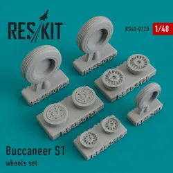 Reskit RS48-0128 - 1/48 - Wheels set for Buccaneer S1 Resin Detail