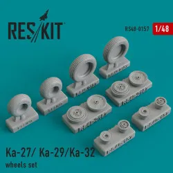 Reskit RS48-0157 - 1/48 - Wheels set for Ka-27/Ka-29/Ka-32 Resin Detail