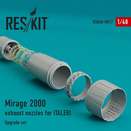 Reskit RSU48-0017 - 1/48 Mirage 2000 exhaust nozzles ITALERI / KINETIC Upgrade