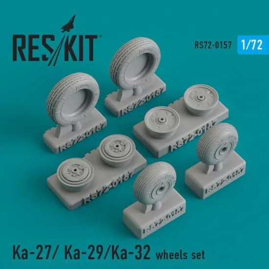 Reskit RS72-0157 - 1/72 - Resin wheels set for Ka-27/ Ka-29/Ka-32 Resin Detail