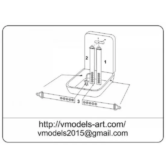 Vmodels 48008 - 1/48 - Photo-etched Seatbelts Soviet Yak Fighters WWII