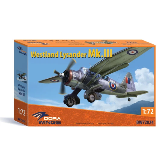 Dora Wings 72024 - 1/72 - Westland Lysander Mk.III . Scale model kit