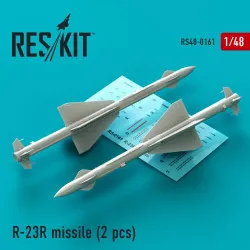 Reskit RS48-0161 - 1/48 R-23R missile (2 pcs) MiG-23 scale model kit