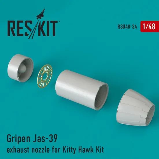 Reskit RSU48-0034 - 1/48 Gripen Jas-39 exhaust nozzle for Kitty Hawk Kit model