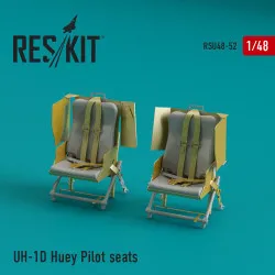 Reskit RSU48-0052 - 1/48 UH-1D Huey Pilot seats scale model Resin Detail kitel