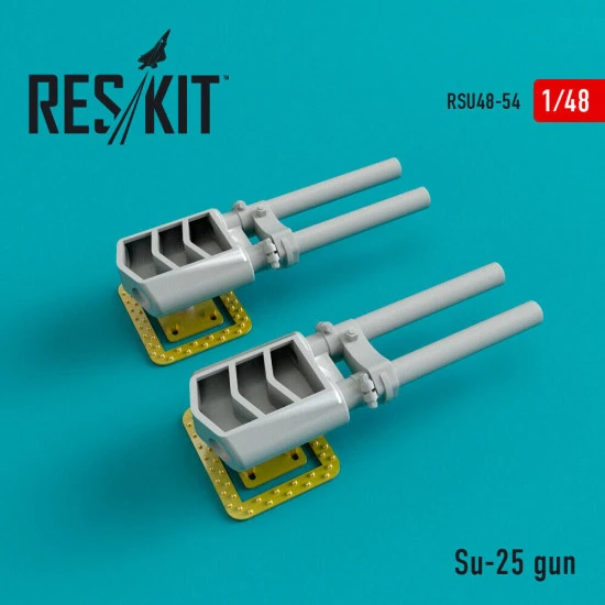 Reskit RSU48-0054 - 1/48 Su-25 gun (2 pcs) scale model Resin Detail kit