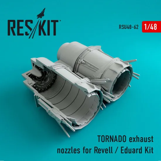 Reskit RSU48-0062 - 1/48 TORNADO exhaust nozzles for Revell / Eduard Kit scale Reskit RSU48-0062 - 1/48 TORNADO exhaust nozzles for Revell / Eduard Kit scale