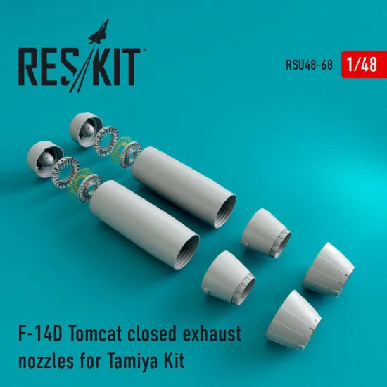 Reskit RSU48-0068 - 1/48 F-14D Tomcat closed exhaust nozzles for Tamiya Kit