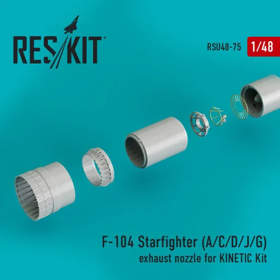 Reskit RSU48-0075 - 1/48 F-104 Starfighter (A/C/D/J/G) exhaust nozzle KINETIC