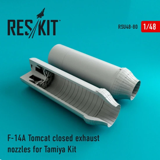 Reskit RSU48-0080 - 1/48 F-14A Tomcat closed exhaust nozzles for Tamiya Kit