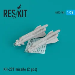 Reskit RS72-0101 - 1/72 Kh-29T (AS-14B 'Kedge) missile (2 pcs) scale detail kit