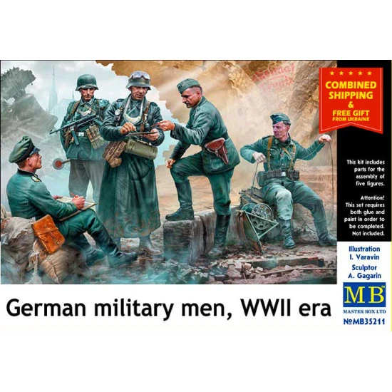 Master Box 35211 - 1/35 - German military men, WWII era. Plastic model kit