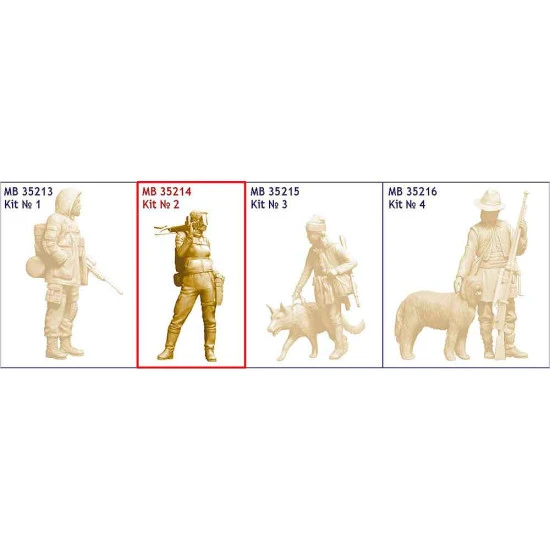 Master Box 35214 - 1/35 - Post-apocalyptic fiction. Desert Battle Series. Skull Clan - Long-distance raid. Kit No.A new leader. Hanna