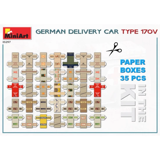Miniart 35297 - 1/35 GERMAN DELIVERY CAR TYPE 170V. Ambulance