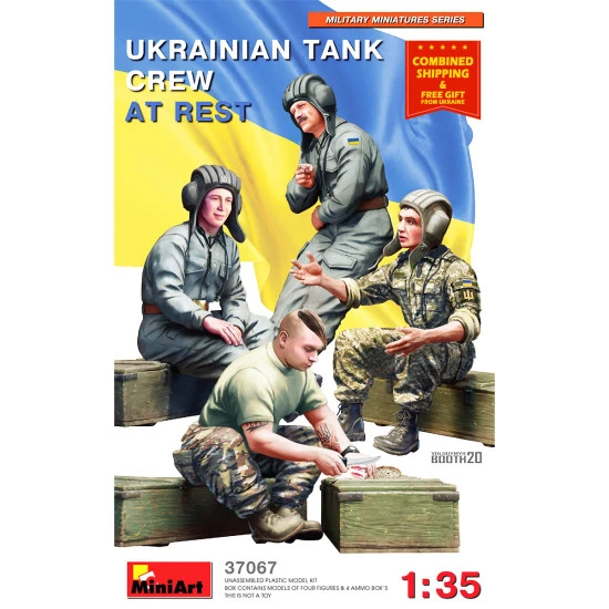 Miniart 37067 - 1/35 - UKRAINIAN TANK CREW AT REST. 4 figures
