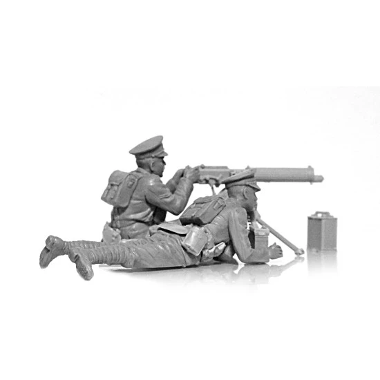ICM 35713 - 1/35 - WWI British Vickers MG Crew (Vickers MG and 2 figures)
