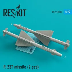 Reskit RS72-0162 - 1/72 R-23 missile 2 pcs MiG-23 scale Resin Detail kit