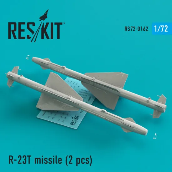Reskit RS72-0162 - 1/72 R-23 missile 2 pcs MiG-23 scale Resin Detail kit