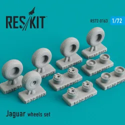 Reskit RS72-0163 - 1/72 Sepecat Jaguar wheels set scale Resin Detail kit