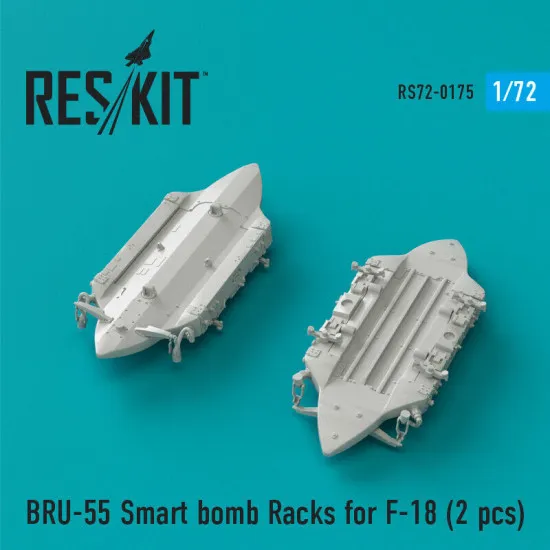 Reskit RS72-0175 - 1/72 BRU-55 Smart bomb Racks for F-18 (2 pcs) scale model kit