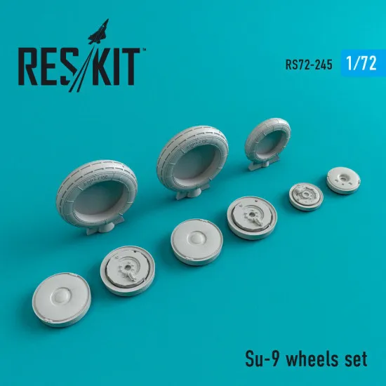 Reskit RS72-0245 - 1/72 Su-9 wheels set, scale model Resin Detail kit