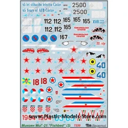 Mikoyan MiG-21 part 3 decals set 1/72 BEGEMOT 72020