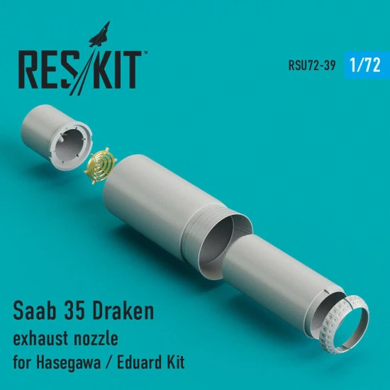 Reskit RSU72-0039 - 1/72 Saab 35 Draken exhaust nozzle for Hasegawa / Revell Kit Reskit RSU72-0039 - 1/72 Saab 35 Draken exhaust nozzle for Hasegawa / Revell Kit