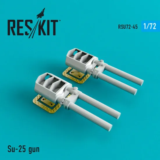 Reskit RSU72-0045 - 1/72 Su-25 gun (2 pcs) scale model Resin Detail kit